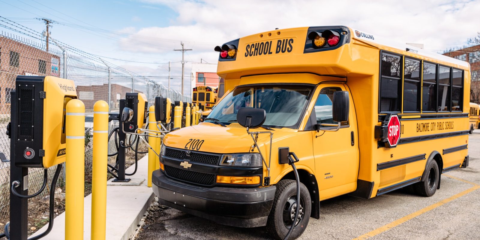 Baltimore electric school bus