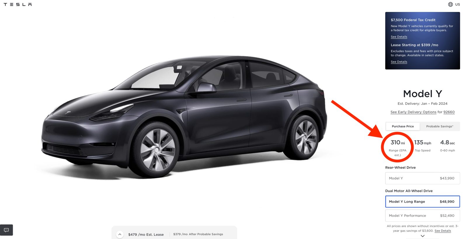 Tesla Model 3 RWD and Long Range tax credits reduced for 2024