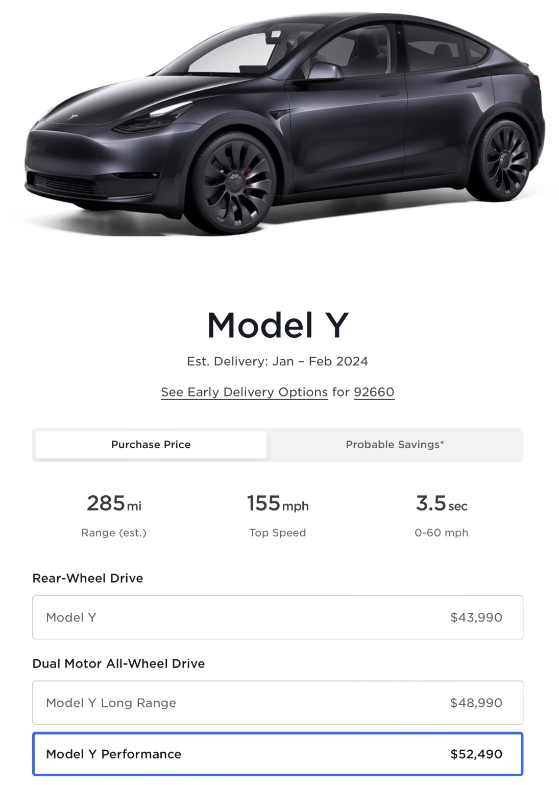 Tesla Model Y range estimate reduced by 6%, becoming more