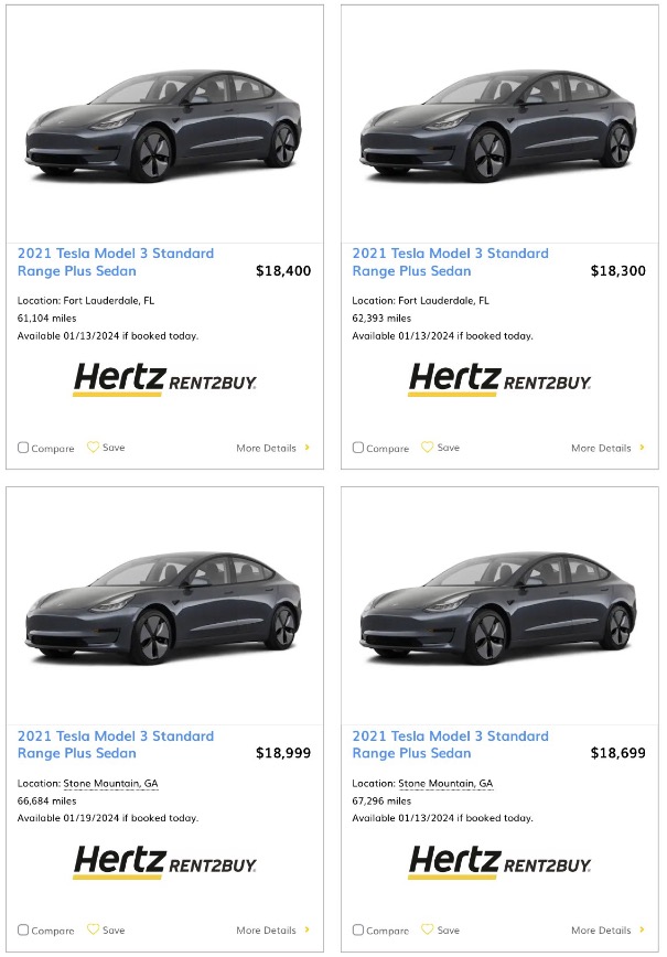 Used Tesla Model 3 for Sale - Hertz Certified
