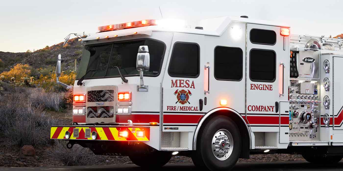 Arizona’s first electric fire truck from E-ONE begins emergency services in Mesa