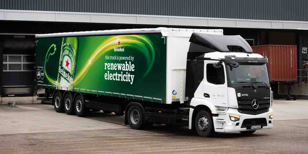Heineken electric trucks