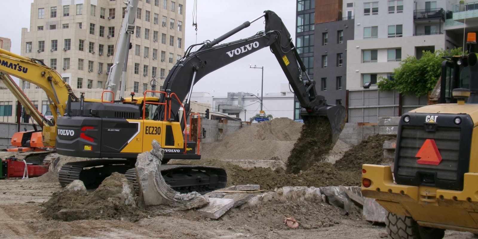 Volvo electric excavator
