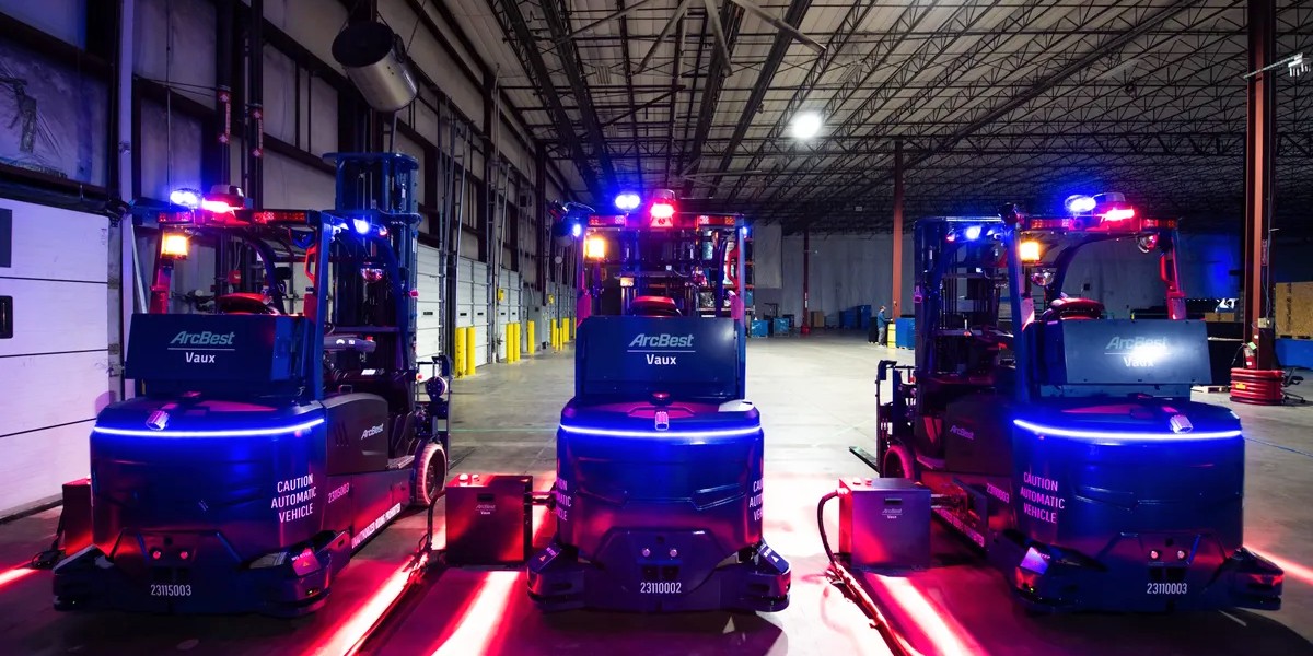 ArcBest debuts line of automated forklifts, reach trucks