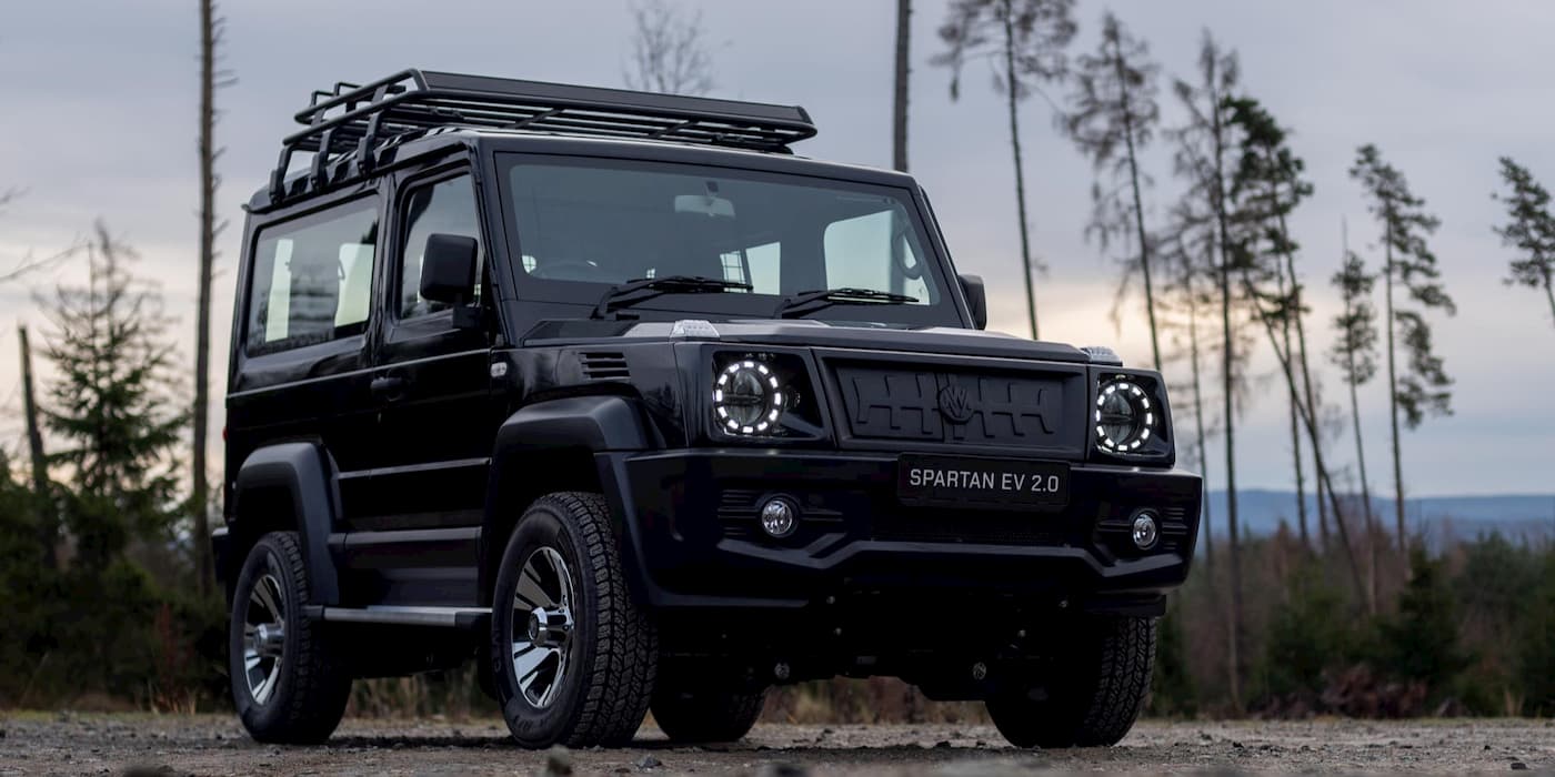 The electric Spartan 2.0 looks like a G Wagon but is half the cost