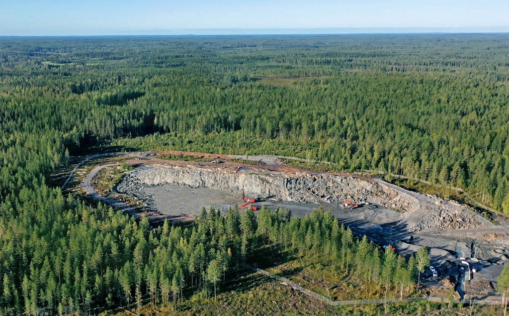 Sandvik's new test facility in Finland; via Equipment Journal.