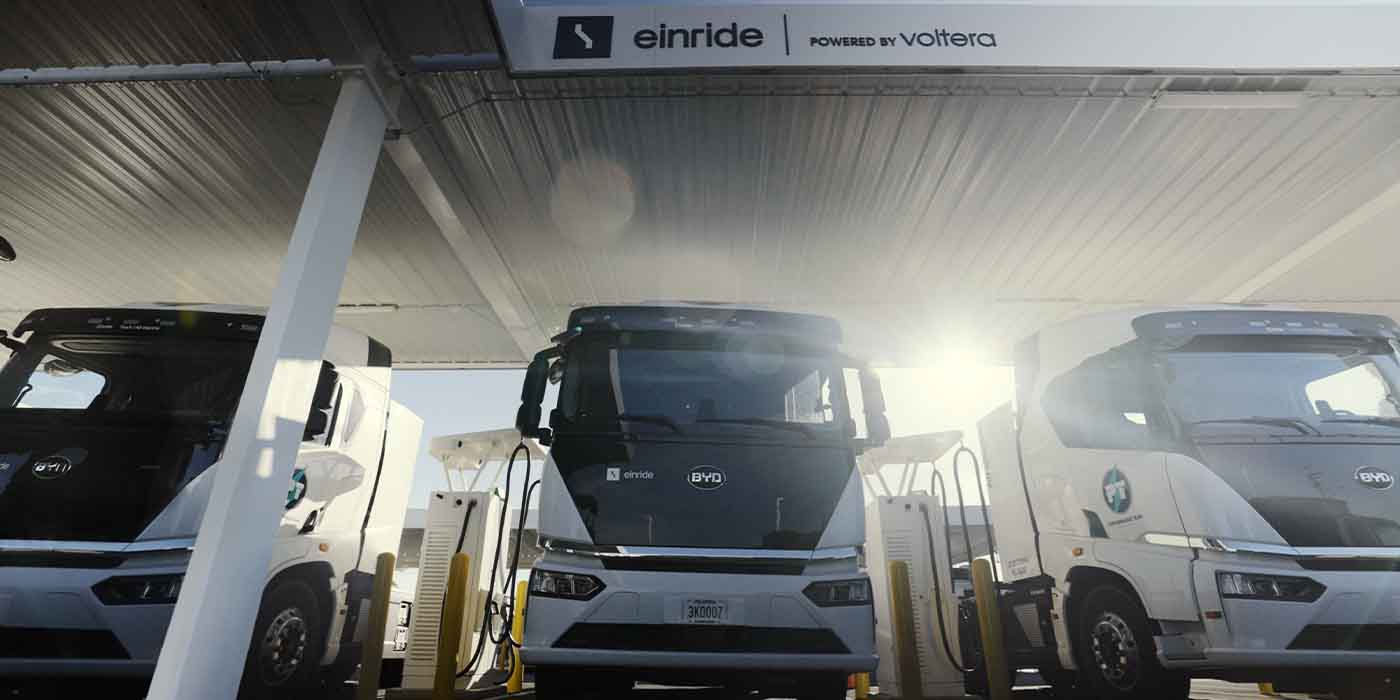 Einride, Voltera open largest charging station for heavy-duty EVs