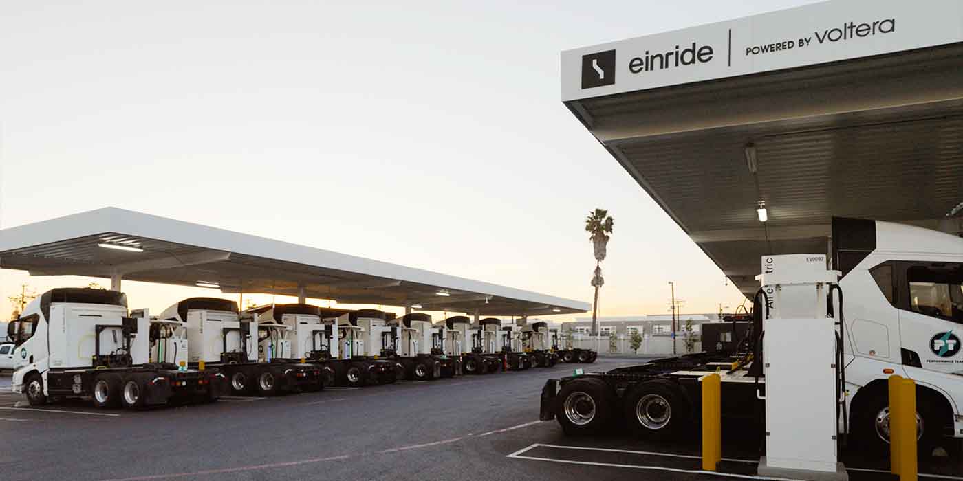 Einride, Voltera open largest charging station for heavy-duty EVs