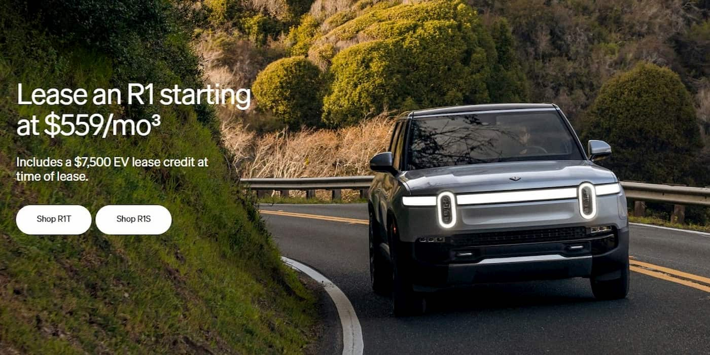 Rivian Is Offering R1T And R1S EV Lease Deals As Low As $559/mo