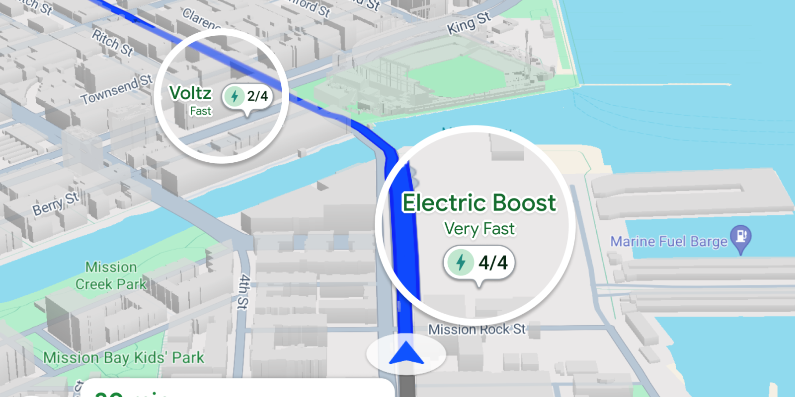 Queste nuove funzionalità di ricarica dei veicoli elettrici sono disponibili su Google Maps