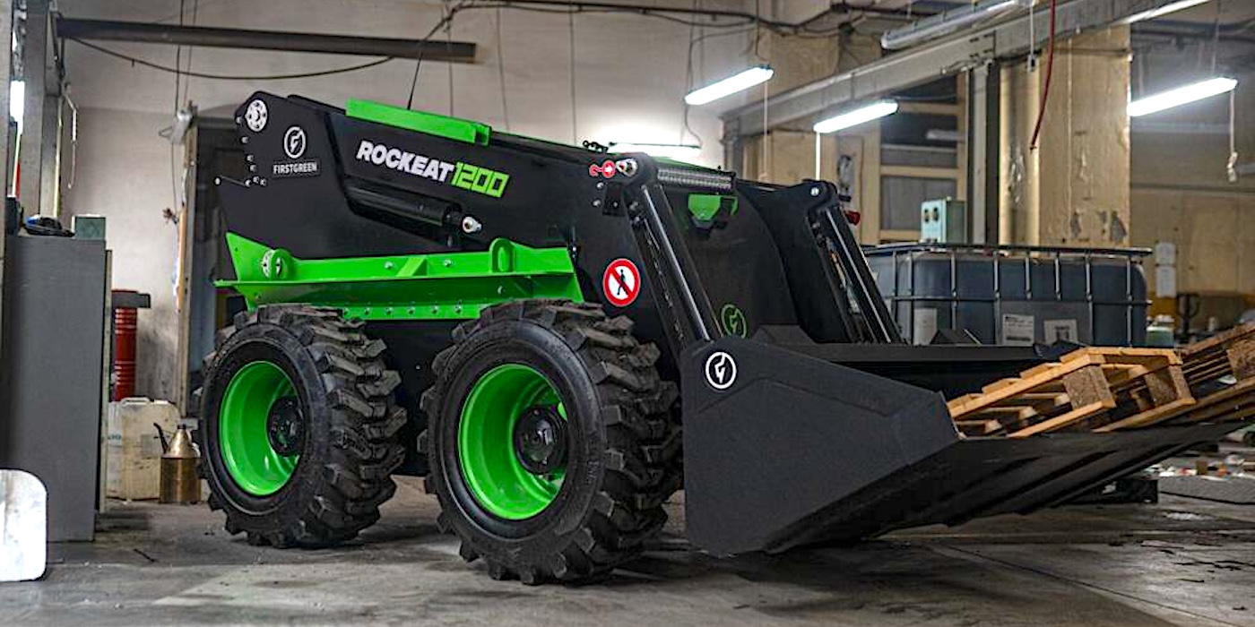 FIRSTGREEN Industries Launches ROCKEAT Electric Skid Steer Loader