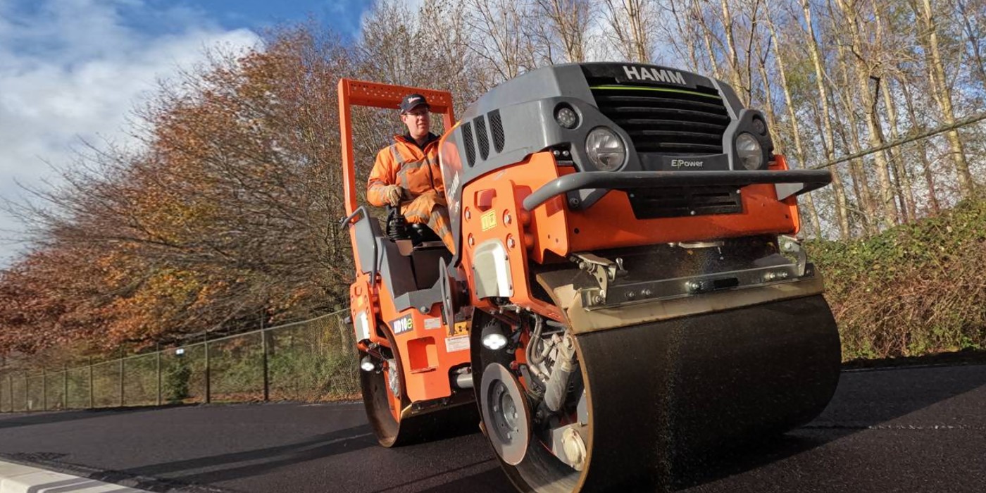 Zero Emission Compaction with Electric Tandem Rollers from Hamm