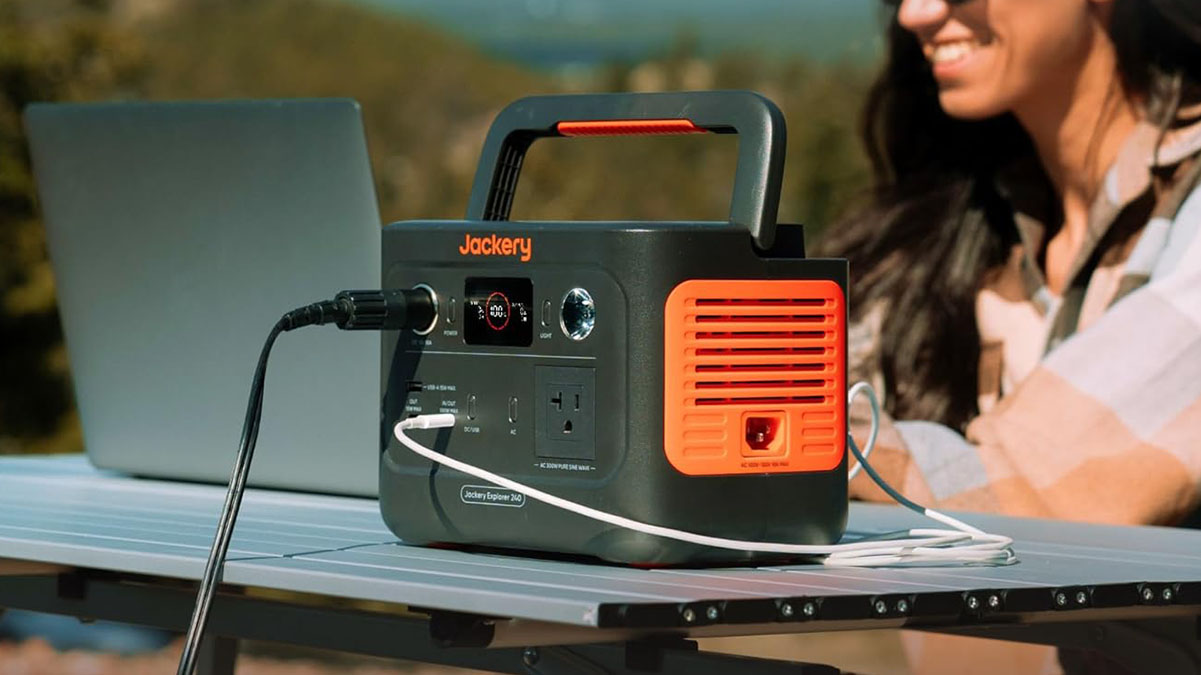 Jackery Explorer 240 v2 Portable Power Station within post for Juiced 4th of July e-bike sale