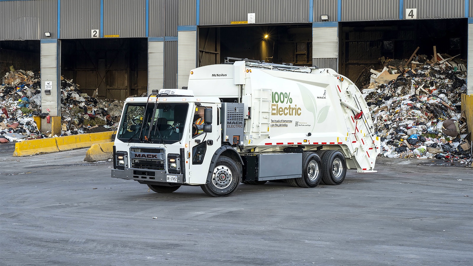 Two more Mack LR Electric garbage trucks hit the road in Ontario