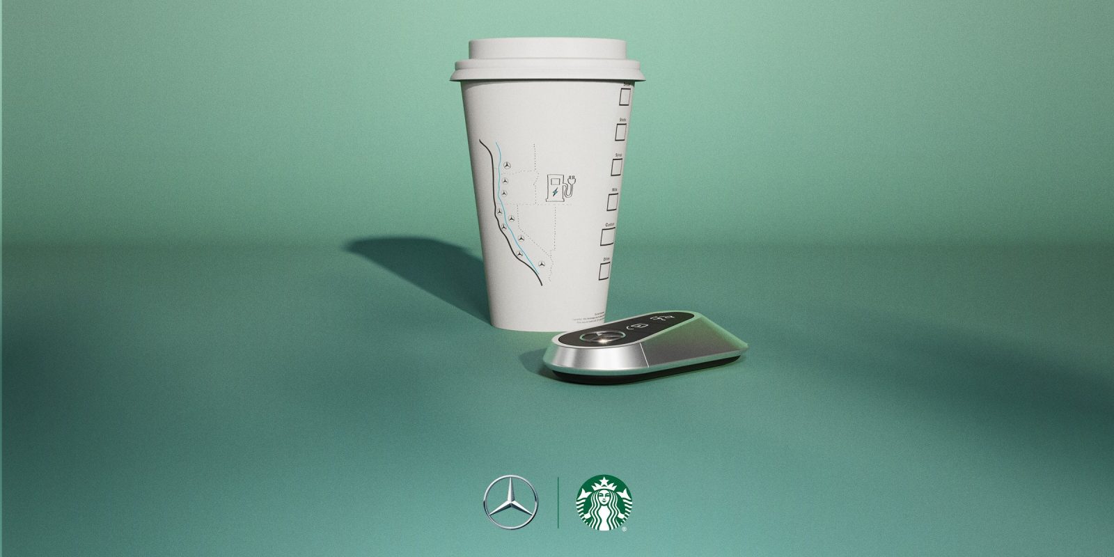 La carga de alta potencia de Mercedes-Benz será grande en Starbucks