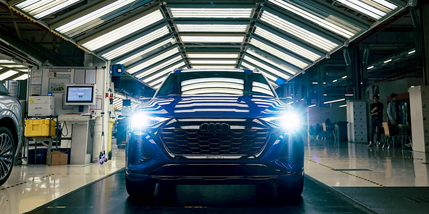 Audi Q8 e-tron production at Brussels plant