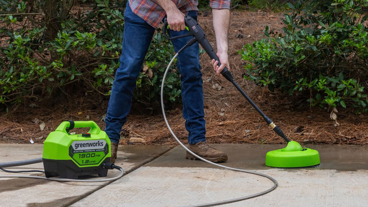 Greenworks 1900 PSI electric pressure washer combo kit - Auto Recent