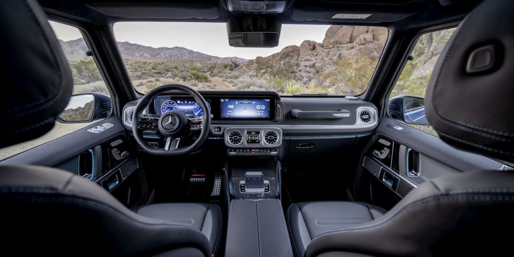 Mercedes electric G-Class interior