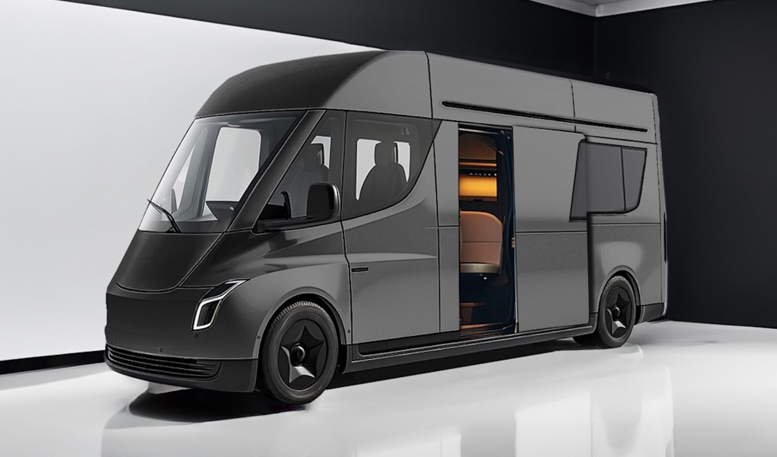 Tesla electric camper van hero