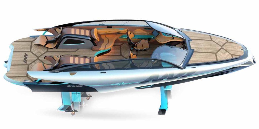 electric hydrofoiling boat