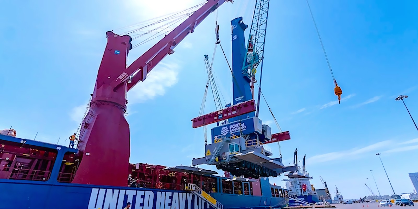 Port of San Diego receives North America's first electric harbour cranes