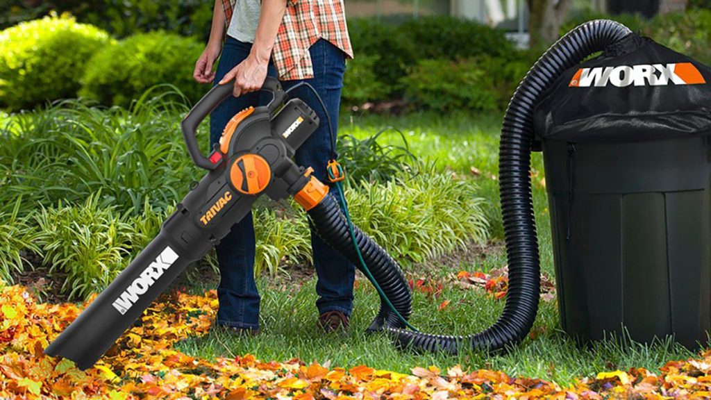 Worx TRIVAC 3 in 1 Blower Vacuum and Mulcher with bag and universal attachment bundle - Auto Recent