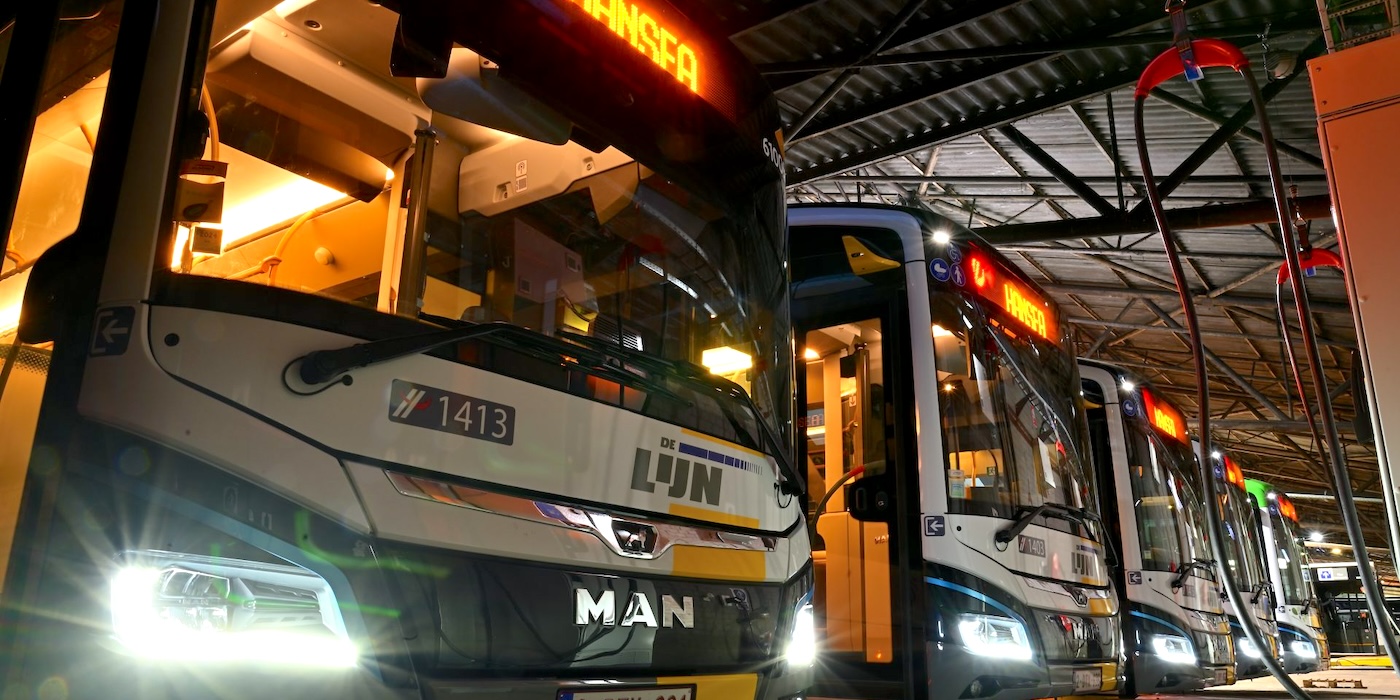 MAN received an order for 181 electric buses in Belgium, by Hansea