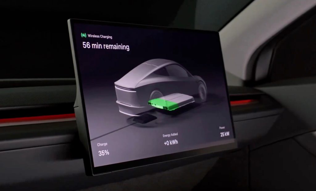 Tesla wireless charging rate