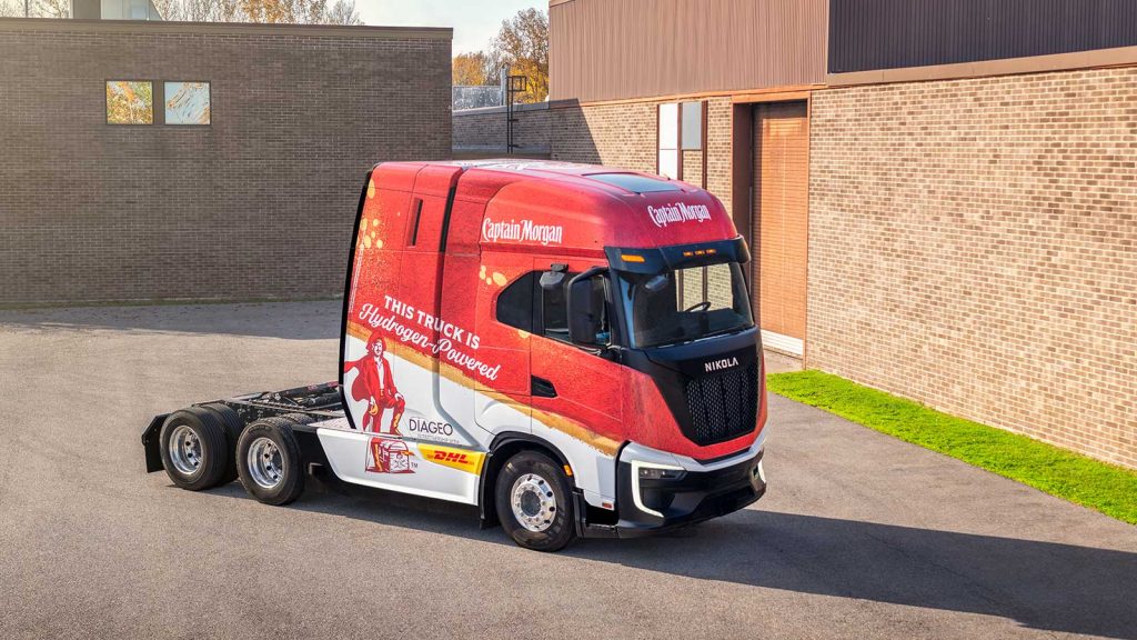 Captain Morgan gets a hydrogen Nikola in latest DHL deal