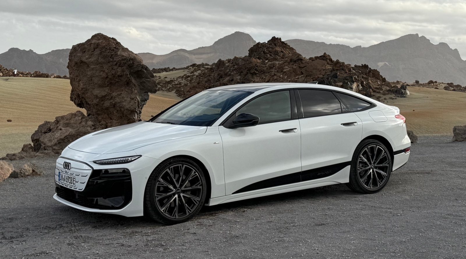 Audi A6 electric car Electrek first drive hero