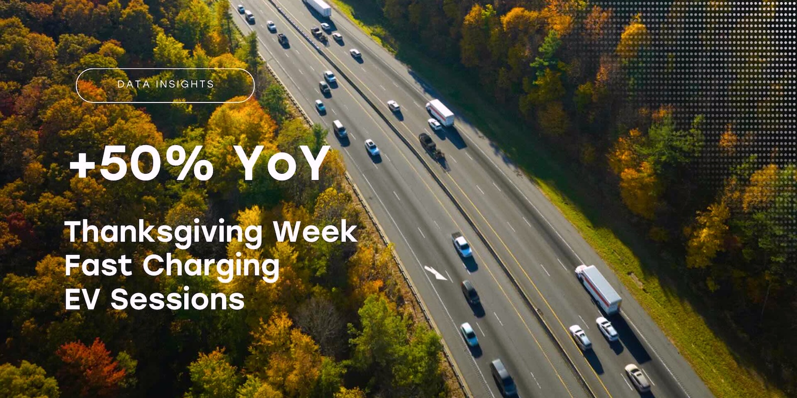 Thanksgiving Week Fast-Charging Sessions Increase Nearly 50% YoY