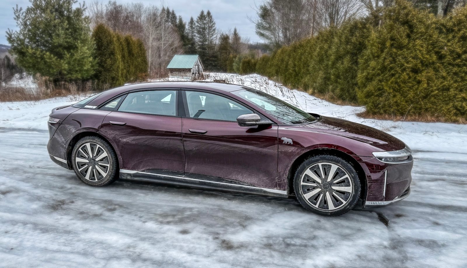 Lucid Air Touring Winter test hero