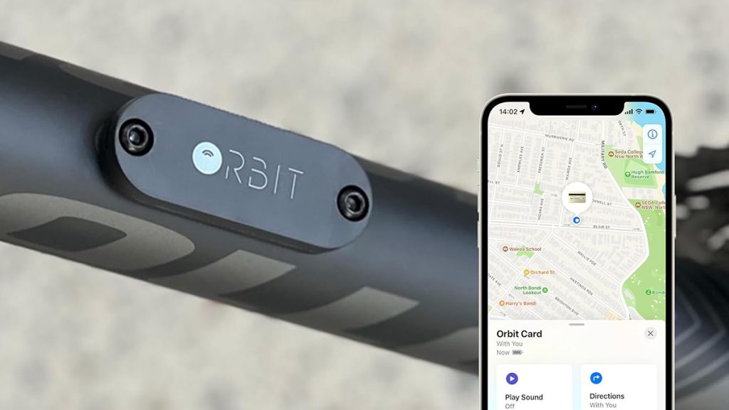 Orbit Velo advanced Apple Find My bike tracker