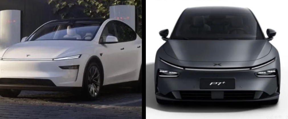 Tesla Model Y refresh xpeng comparison