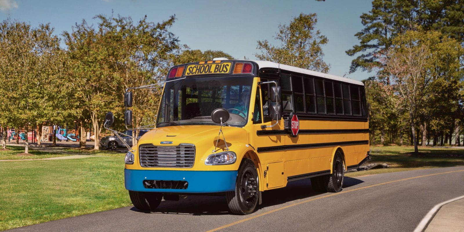 Thomas Built electric school bus