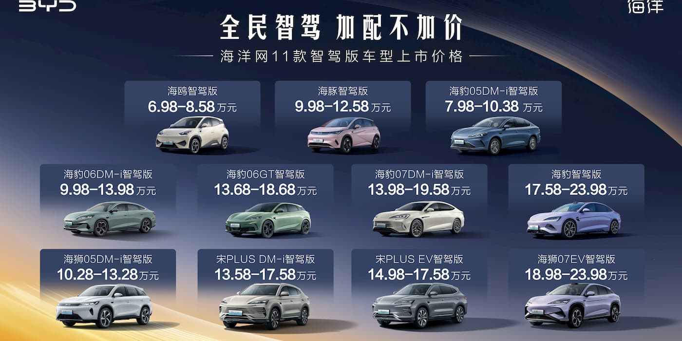 BYD's most affordable EVs just got a smart driving upgrade, for free