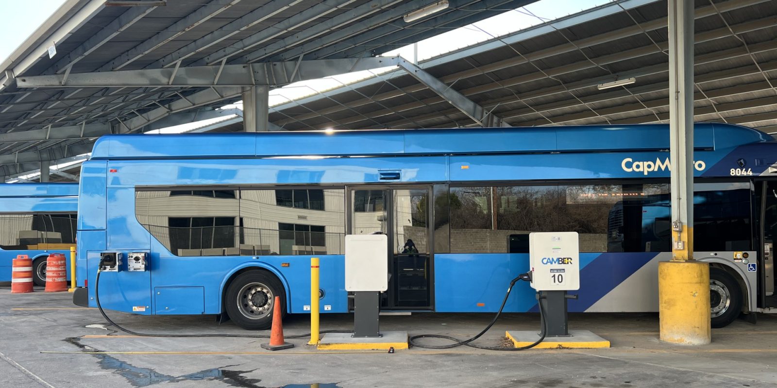 Austin public bus EV charging