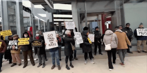 Tesla protest NYC