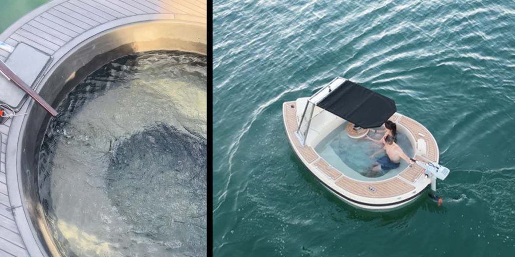 Hot tub boat