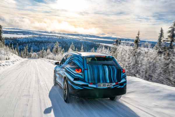 Mercedes GLC EV prototype with EQ Technology testing in Sweden