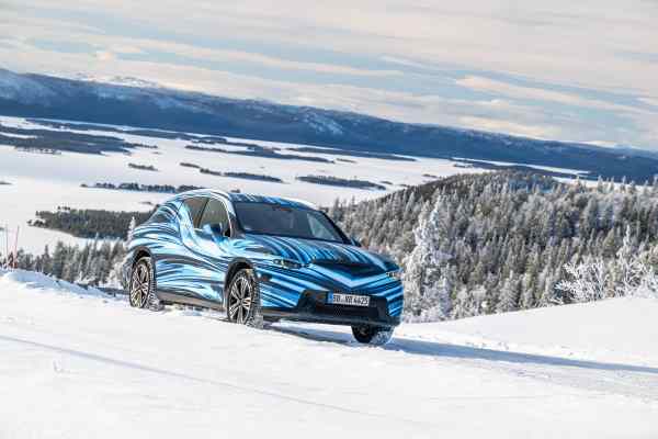 Mercedes GLC EV prototype with EQ Technology testing in Sweden