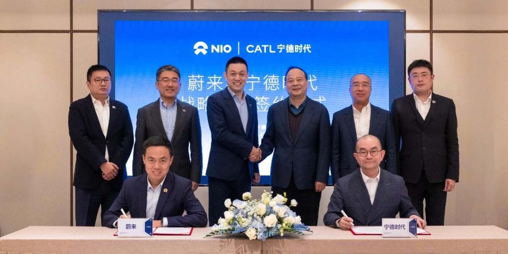 NIO battery swap network