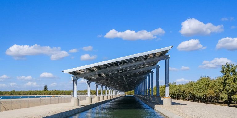 US solar panels canals