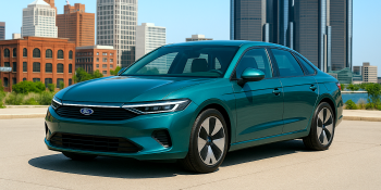 New-age electric Ford Taurus.