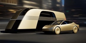 Tesla Cybercab and robovan