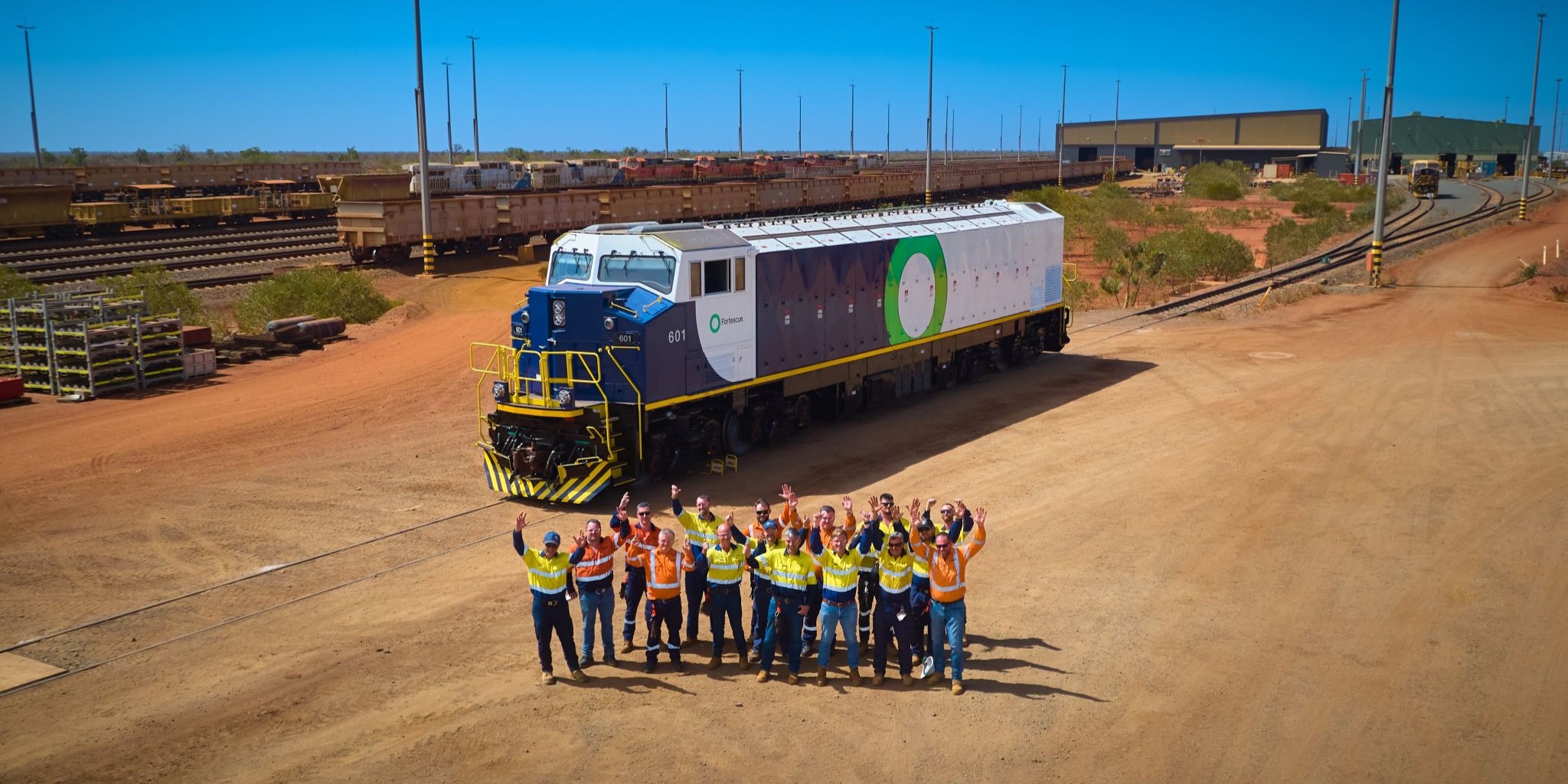 Fortescue Infinity Train in Pilbara - world's largest EV