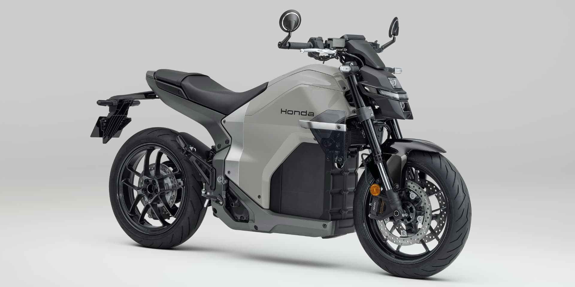 Illustration of Electric Honda Motorcycles With Custom Look