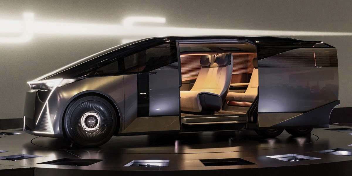Here’s why Lexus wants to sell you this 6-wheeled, ultra-luxe EV people mover