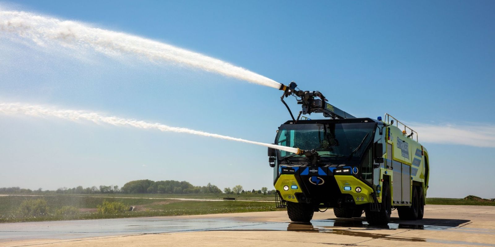 DFW deploys SIX new Striker Volterra Electric ARFF 6×6 fire trucks