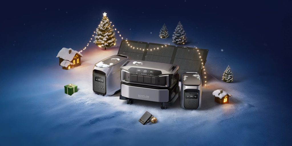 promotional banner for EcoFlow Christmas Holiday Sale